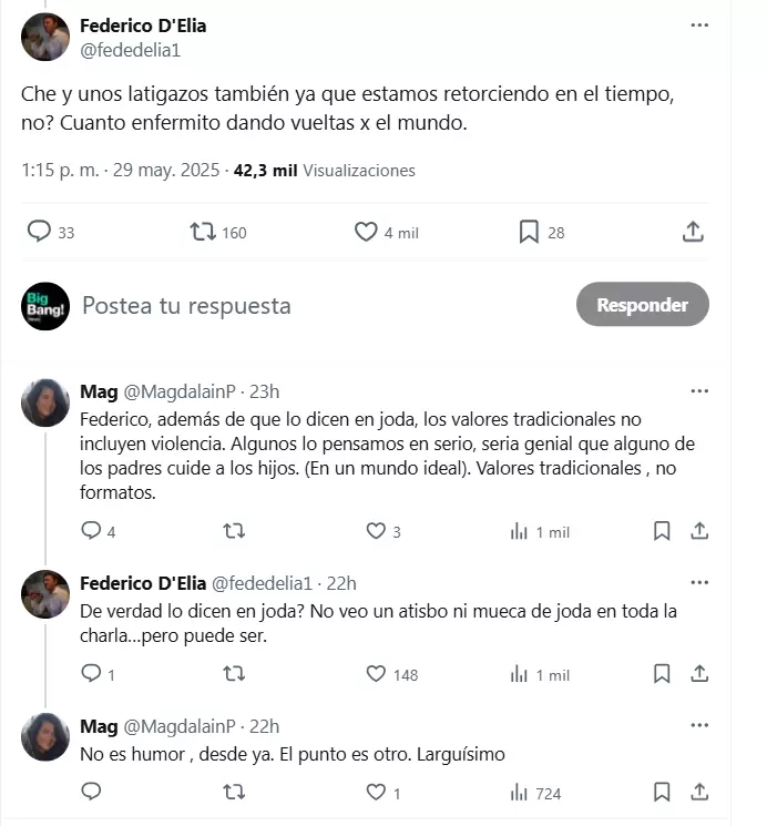 El cruce de Federico D'Elía que sorprendió