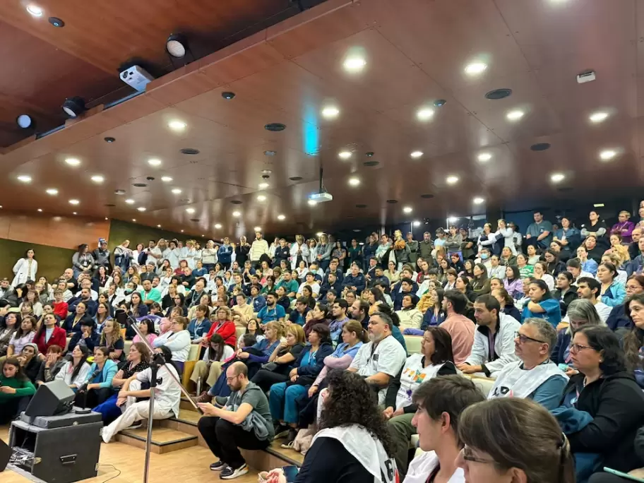 La última asamblea de residentes del Hospital Garrahan.