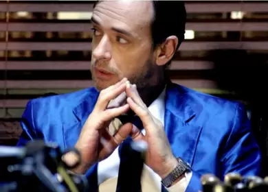 Gustavo Cerati en la filmación del videoclip "Crimen".