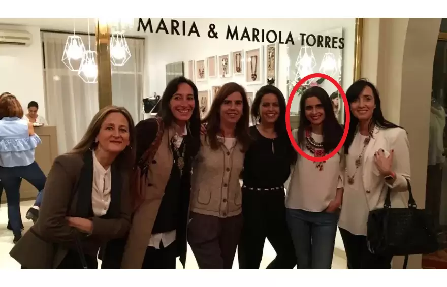Villarruel y su "íntima" María de las Mercedes Torres