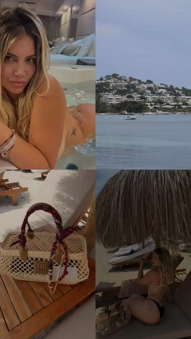 Wanda Nara se animó al desnudo total en las playas de Ibiza