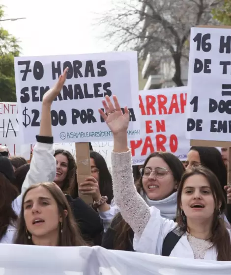 Médicos y médicas del Garrahan en pie de lucha