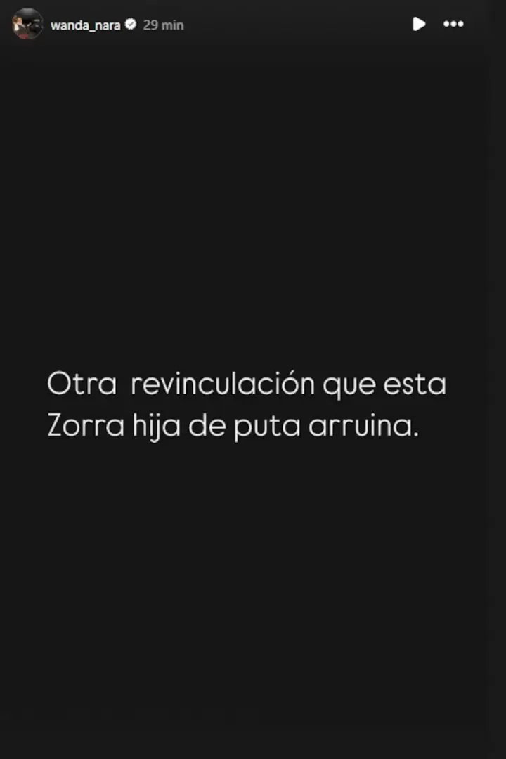 Una de las historias de Wanda Nara contra Eugenia "La China" Suárez.