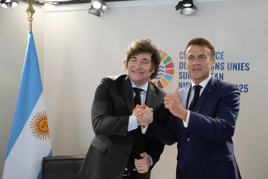 Javier Milei y Emmanuel Macron