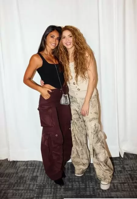 Antonela Rocuzzo y Shakira, juntas en Miami