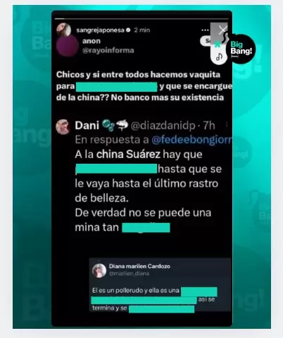 La China Suárez recibió violentas amenazas en redes sociales