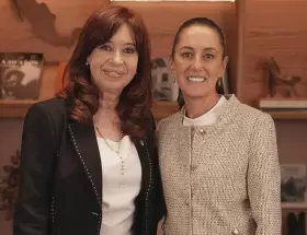 CFK junto a la presidenta mexicana Claudia Sheinbaum.