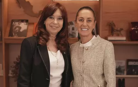 CFK junto a la presidenta mexicana Claudia Sheinbaum.