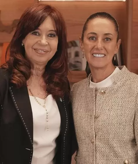 CFK junto a la presidenta mexicana Claudia Sheinbaum.