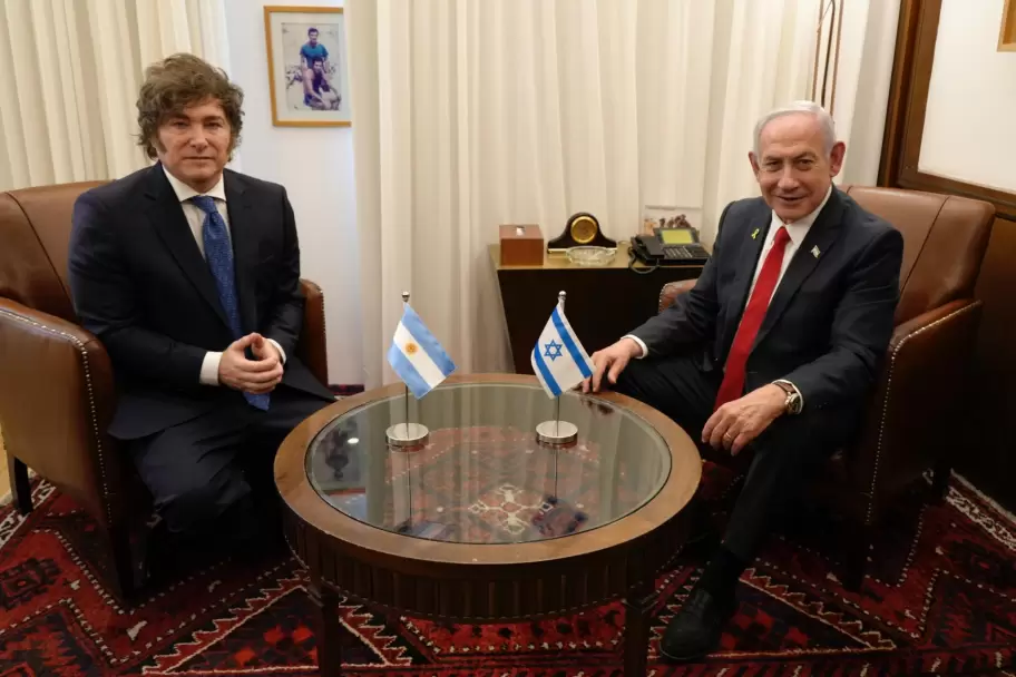 Javier Milei y Benjamín Netanyahu
