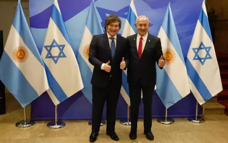 Javier Milei y Benjamín Netanyahu.