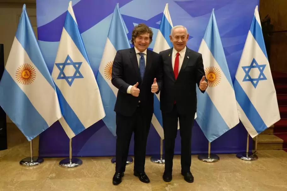 Javier Milei y Benjamín Netanyahu