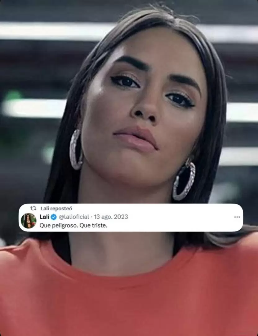 Lali Espósito redobla la apuesta con su icónico tweet