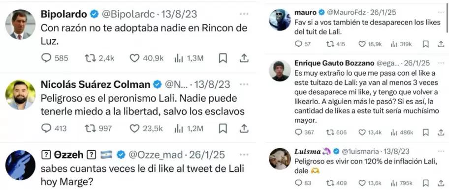 Repercusión del tweet de Lali Espósito