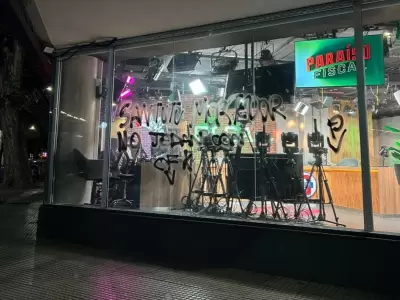 Las pintadas en Olga que dejaron en defensa de Cristina Fernández de Kirchner.