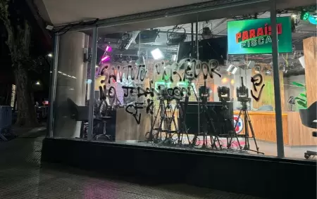 Las pintadas en Olga que dejaron en defensa de Cristina Fernández de Kirchner.