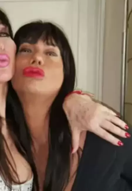 Moria Casán y Oriana Junco, en otro momento de su vida en la cual su relación era buena.