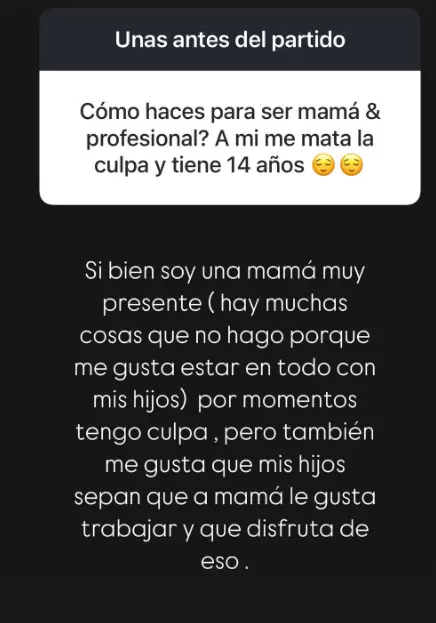Sabrina Rojas y el equilibrio entre maternidad y trabajo
