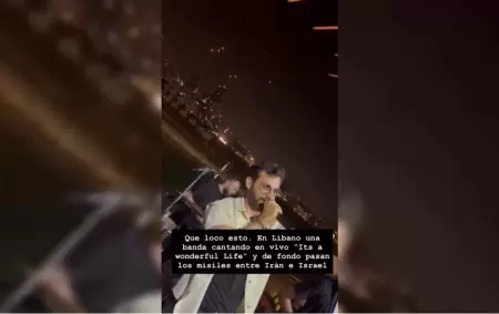 Postales de guerra: la banda que tocaba "Wonderful Life" mientras Israel atacaba a Irán con misiles