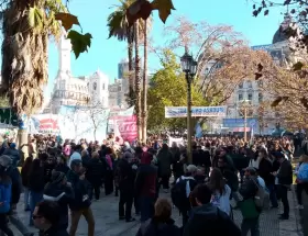 BBN en la marcha a Plaza de Mayo contra la proscripción a CFK