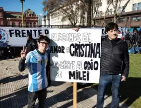 La militancia en Plaza de Mayo