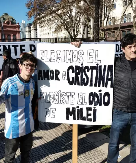 La militancia en Plaza de Mayo