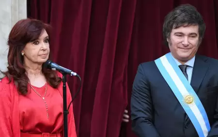 Cristina Fernández de Kirchner y Javier Milei