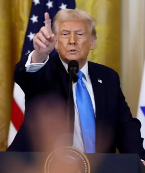 Trump y la bandera de Israel