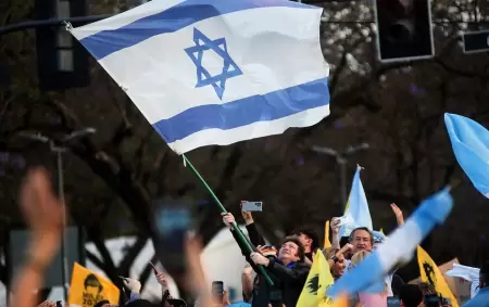 Javier Milei y la bandera de Israel
