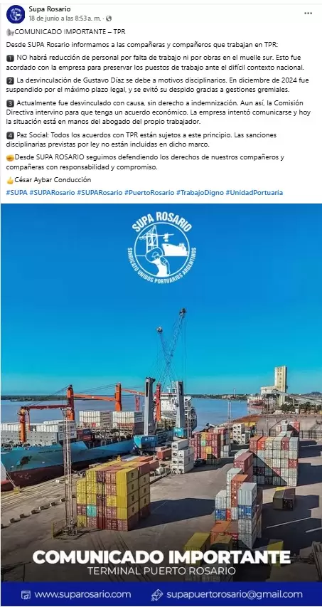 Comunicado de Supa