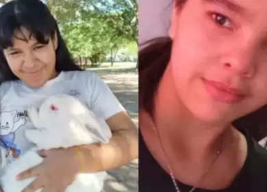 Ruth Pintos, de 13 años, y Brisa Romero, de 15 años.