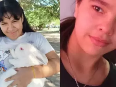Ruth Pintos, de 13 años, y Brisa Romero, de 15 años.