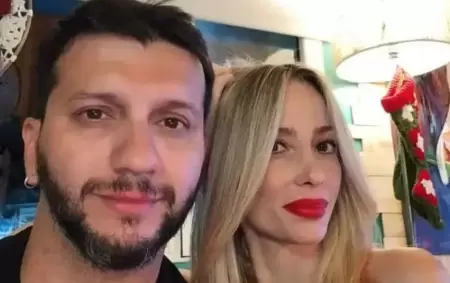 Luis González y su pareja la ex vedette Vanesa Carbone.