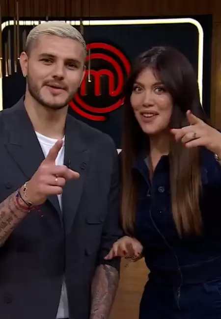 Icardi y Wanda en MasterChef