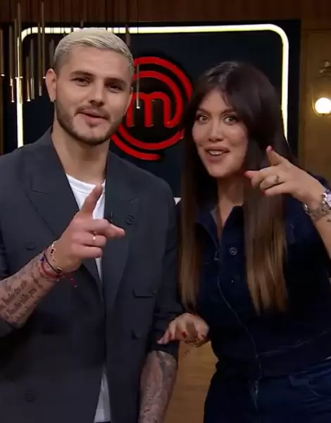 Icardi y Wanda en MasterChef