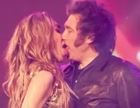 Fátima Flórez y Javier Milei