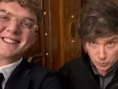 Hyden Davis y Javier Milei