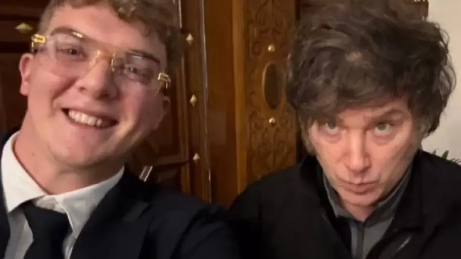 Hyden Davis y Javier Milei