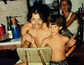 Joel Ojeda y su papá, Jorge