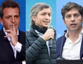 Massa, Máximo y Kicillof