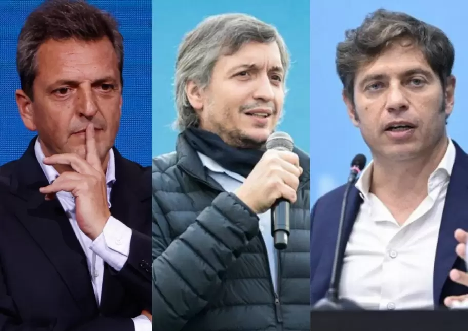 Massa, Máximo y Kicillof