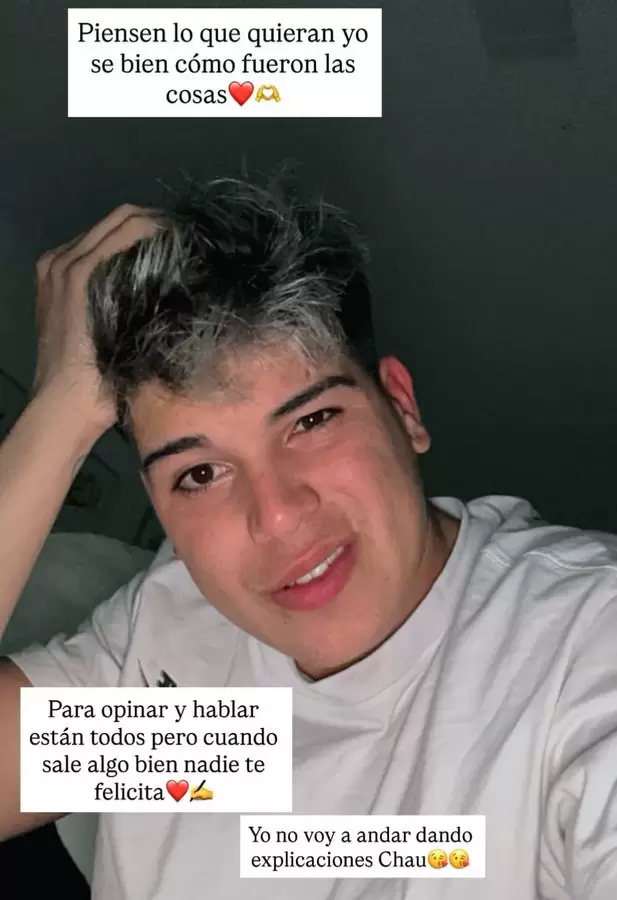 La historia de Thiago Medina en respuesta a las revelaciones de Daniela Celis sobre las razones de su separacin.
