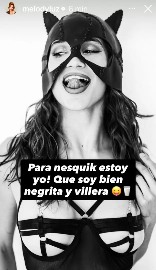 Melody Luz respondió a las acusaciones de Charlotte Caniggia con ironía.