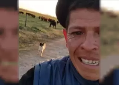 Víctor Díaz, con lágrimas en sus ojos, se hizo viral en las últimas horas.