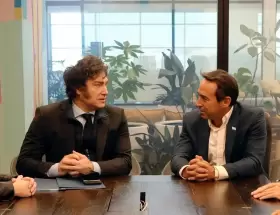 Javier Milei y Marcos Galperín.
