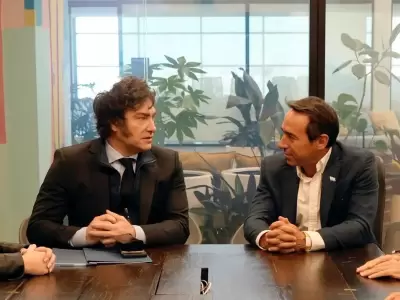 Javier Milei y Marcos Galperín.