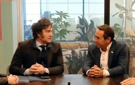 Javier Milei y Marcos Galperín.