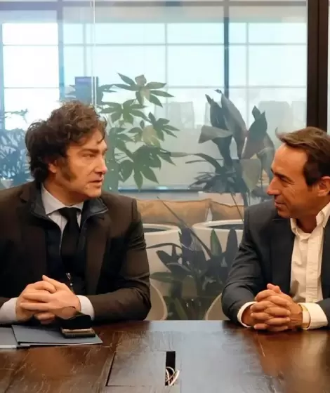 Javier Milei y Marcos Galperín.