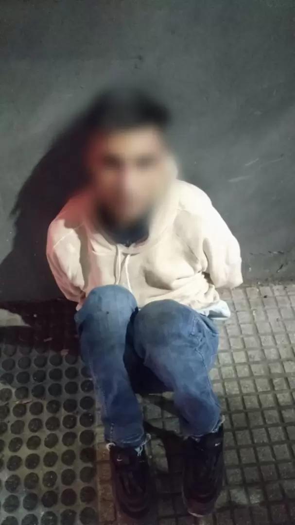 El delincuente detenido