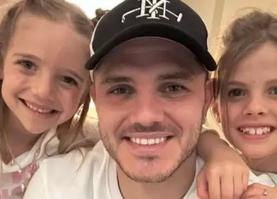 Mauro Icardi y sus hijas